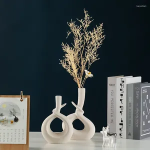 Вазы Instagram Nordic Style Ceramic Decorative Vase Home Art Dry Flower Hydroponic Planter