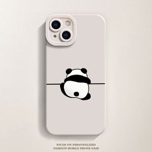 Panda Phone Case مناسبة لـ 15 طرازًا جديدًا 14 13 13 حالة حماية من السيليكون ، 11 حالة هاتف Promax