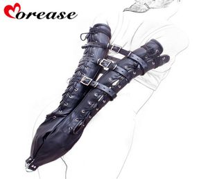 Morease Sexy Leather Over Arl Arm Binder раб фетиш эротический