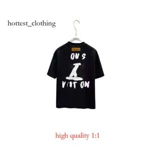 LOUISEVIUTION MĘŻCZYZN T SHIRTS Projektanci T-shirty Women Mens Fashion Tees Tshirtshort Rękawy Hip Hop V Tshirt Causal Letter Marki Wydrukowane wysokie quatshirts 59f2