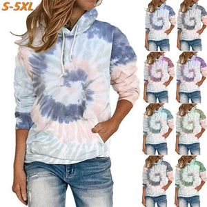 Felpa con cappuccio da donna con cappuccio da donna Women vintage cravatta con cappuccio intagliato con cappuccio casual a maniche lunghe giacche sciolte cappotti con cappuccio felpe con cappuccio y2k streetwear Z240529