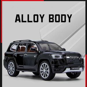 Diecast Model Cars 1 24 Land Cruiser LC300 Gr Eloy Car Model Vehicles High Simulation Sound Light Diecast Car Collection Toys for Kids Gift