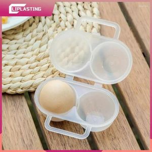 Bottiglie di stoccaggio Creative Egg Box 2 Grids Contenitore Plastica Pratica Dispenser per custodia con manico fisso