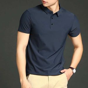Męskie polo mężczyzny Polo Wygodne oddychające tkaniny Lapel T-shirty marka Casual Mens krótki rękaw TEE Z240529