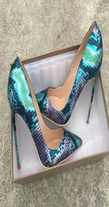 New Snake Skin Pattern Thin Heel High Heels Shoes Sexy Printed Nightclub Party 33 34 small Banquet Women039s Pumps 12cm 10cm 8c6116831