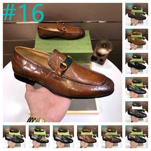 A1 Nya maskrosspikar Platta läderskor Rhinestone Fashion Mens Loafers Dress Shoes Män glider på Casual Diamond Point Toe Shoes