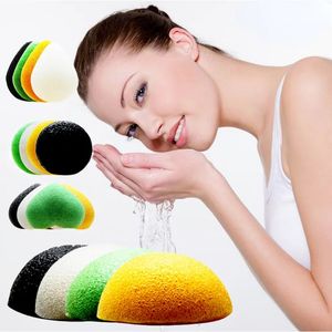 4pcs отшелушиватель очистит konjac sponge natural konjac konnyaku puffe face choleing sponge esponja maquiagem makeup konjac