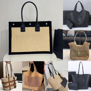 Сумка YSLA кожа Rive Gauche Beach Bag Designer Bag Ysly Shopping Sumbag YS Sagn Sagm Woman Bead Sukle