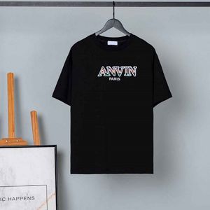 2021SS Spring and Summer New High-Case Cotton Printing Short Sleeve Round Neck Panel T-shirt Size M-L-XL-XXL-XXXL Color Black White MF 315o