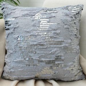 Pillow Luxus -Paillettenabdeckung 45x45 cm für Sofa Dekor entfernbare einfache glänzende Hülle