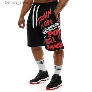 Męskie szorty mężczyźni nowe bawełniane męskie luźne krótkie spodnie fitness kulturystyka jogger marka trwałe trening dresowy q0529