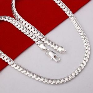 2017 New Fashion Necklace Silver Plated Men's smycken halsband silverpläterad halsband gratis frakt G207 226S