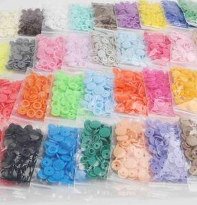 400Sets Round Plastic Snaps Button Fasteners KAM T5 12mm Garment Accsori For Baby Cloth Clips Quilt Cover Sheet Button5216807