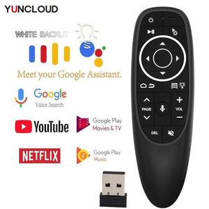 Smart Remote Control Smart Voice Remote Control Wireless Air Fly Mouse 2.4G G10 G10S Pro Gyroscope IR Learning for Android TV BoxL2405