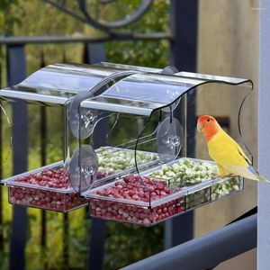 Other Bird Supplies Clear Window Feeder With Strong Suction Cups Removable Tray No-drilling Install