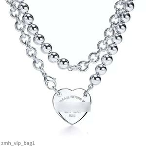Designer smycken lyxhjärtaformad tiffanyjewelry hänge halsband gåva kvinnor smycken tiffanynecklace bröllop fest 269