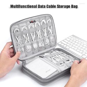 Storage Bags Dust-proof Digital Bag USB Data Cable Organizer Earphone Power Bank Travel Kit Case Pouch Electronics Accessories