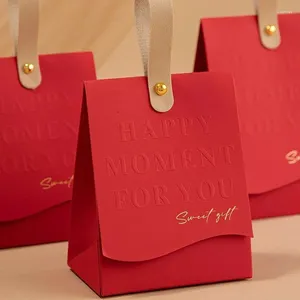 Подарочная упаковка Свадебные конфеты Руководитель портативная шоколадная коробка для вечеринки Креативная элегантная простой упаковка дает гостям