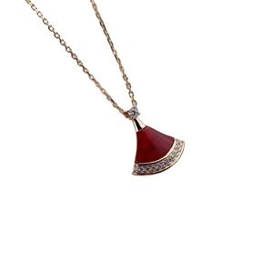 V Gold Fan kształt kolczyka z natury biała skorupa turkusowa czerwona agat czarny i błyszczący diament dla kobiet prezent na biżuterię ślubną ma pudełko