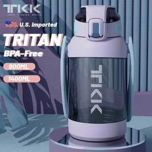 TKK Sports Water Bottle Tritan Material Duża pojemność Kubek BPAFREE GYM Fitness Juże dla dorosłych Kettle na świeżym powietrzu 240529