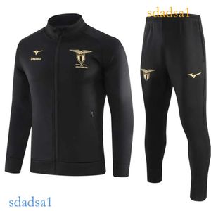 2023 2024 Lazio Soccer Jacket Rastrear Sobrevivência de Jackets de Futebol Black Jackets de Treinamento Esportivo 23 24 homens Mangas Longa Conjuntos de Armazenagem Esportiva