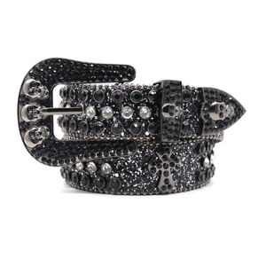 2023 مصمم BB Belt Belt Simon Belts for Men Women Lammond Belt Black On Black Blue White Multicolour with Bling Rhinestons كهدية 239U