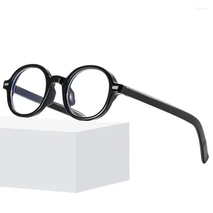 Solglasögon mode nit runt anti blå ljus glasögon kvinnor män 2024 högkvalitativ trending produkt vintage dator