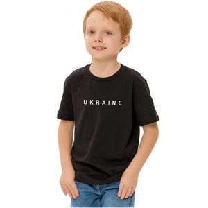 T-shirts Ukraine Patriotism Style Kids 100% Cotton T-Shirt Summer Tee Top Baby Boutique Shirt Gift d240529