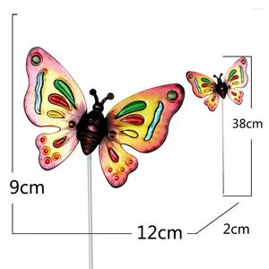 Decorações de jardim Brand Office Butterflies Stakes Plugin 38cm/15in Handicraft Hallings Stake Decor