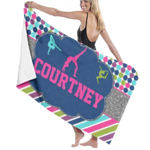 Акварельная гимнастика девочек печатать пляжное полотенце поглощение