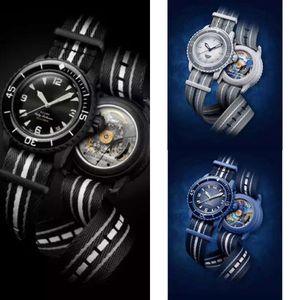 Ocean Watch Mens Bioceramic Automatic Mechanical Watches hohe Qualität voller Funktionen pazifischer Antarktis Indiandesign S 50