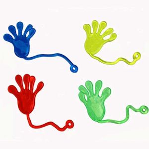 Roliga leksaker 5-20 bitar av elastisk och stretchbar klibbig palmklättring Magic Hand Toys Mini Sticky Hand Toys Childrens Party Discount Toys D240529