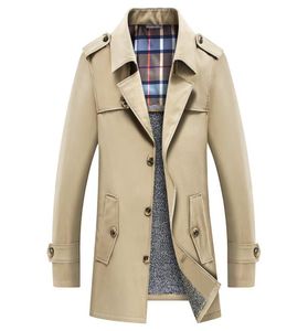Män tålar vinter förtjockas jackan blazer affär casual vindbrytare ytterkläder manliga kläder5170478