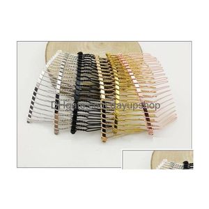 Other Metal Blank Hair Comb Diy Bridal Sier Gold Twisted Wire Wedding Veil Hairs Accessory Drop Delivery Jewelry Hairjewelry Dhopq