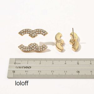 Stai Love Designer Design Chanelliness Gold Stud Earrings Chanells Womens Diamond Earrings Ccleiness Jewelry 2023 Nya Chanelles for Women Earrings Luxury 18k RTBT