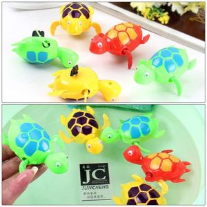Baby Bath Toy Clockwork Dabbling Playing Water Turtle Cute Little Animal Wind Up Children Classic Toys Kid Gifts Colorful L2405