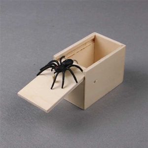 Funny Toys Fun Scar Box Prank Prank Spider Wood Violino Violino Resistente Cade