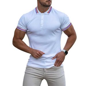 Erkek Polos Mens Yaz Pamuk Polo Gömlek Tops Z240529