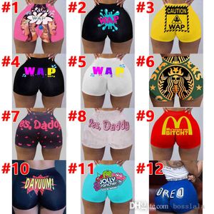 Sexy Women Shorts Pants Club Tight Printed Summer Designer Mini Shorts Fashion Party Plus Size Casual Clothing S-3XL