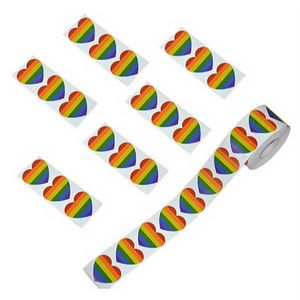 Gift Wrap 500pcs Gay Pride Stickers Love Is Rainbow Flag Heart Shaped Car Label Festival Party Favors Decorations 242q