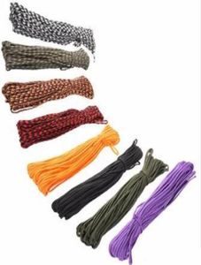 4mm 100ft 31m 7 Cord Strand Paracord 550 Parachute Cord Lanyard Rope Mil Spec Cuerda EDC Gear Carabiner Camping Survival Kit Equip5819877