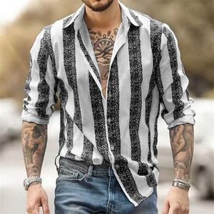 Camisas de vestido masculinas Camisa masculina Plaid Stripe Geométrica Stand Collar Cola ao ar livre Presama de manga longa Rouvas Fashion Streetwear Designer casual Q240528