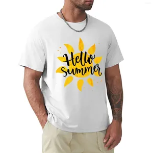 Мужские майки Hello Summer Asttic Foot Supplyseds Vintage Mens Cotton T Riserts