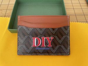 카드 소지자 여성 남성 가방 클러치 진짜 가죽 지갑 슬롯 DIY 직접 수제 맞춤 개인 사용자 정의 A1