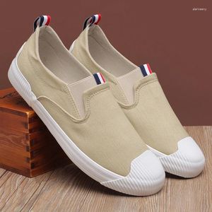 Casual Shoes Maggie's Walker Men Trendy Shoe Slip-on Canvas Spring Platform Outdoor Walking Loafers Size 39-44
