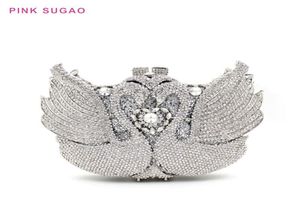 Pink Sugao Designer Evening Bags Ladies Clutch Bag Luxury Crystal Diamond Dinner Bag Hand-Set Diamonds7408454