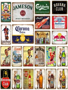 Sportsbar Dekor Whisky Bier Metall Blechschilder Pub Bar Cafe Club Dekoration Wandkleher Kunstmalerei Eisen Poster Dekor Kunst 2019 N3011110