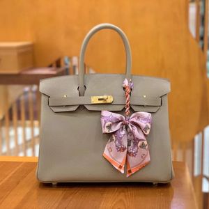 12A high quality luxury 30cm pure hand-made imported palmprint leather handbag gold and silver buckle fashion commuter leisure ladies multi-color original box