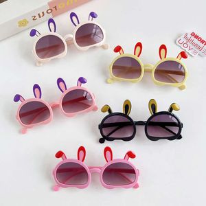 2024 New Children Fashion Colors Rabbit Ears UV400 Baby Girls Cute Outdoor Protection Sunglasses Kid Sun Glasses de05cb