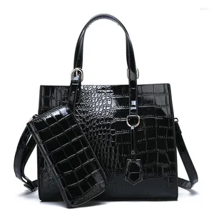 Bolsas de ombro bagagem 2024 Bolsa de bolsa feminina do tipo crocodilo, Mother de um ombro da senhora de Guangzhou